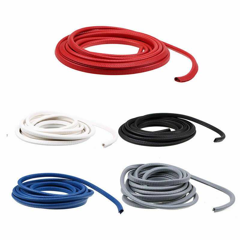 4.5M Rubber Red Seal Flexible Strip Edge Guard Fit Car Door Window Line Trim new