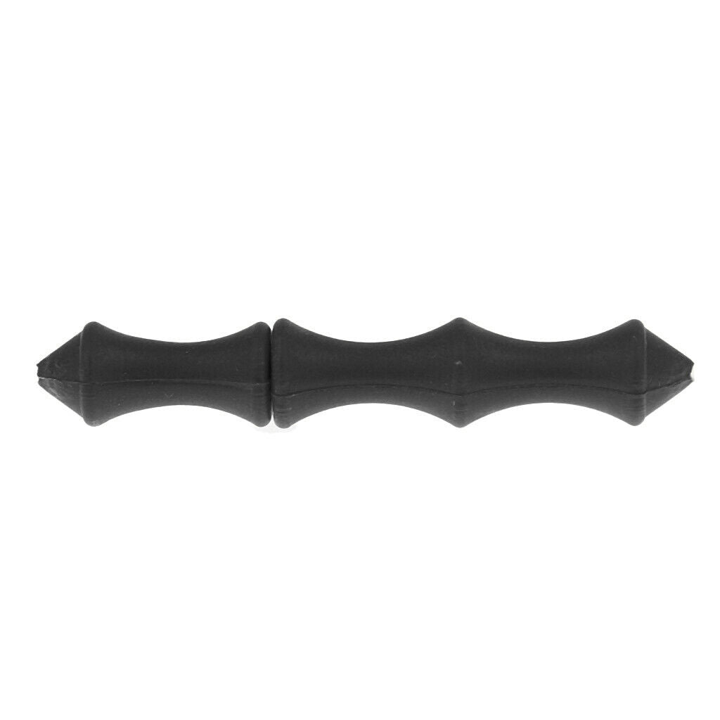 1 Piece Black Leather Bowstring Thumb Protector +1 Piece Silicone Protective