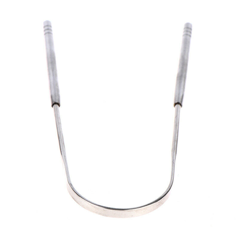 1PC Stainless Steel Tongue Scraper Brush Cleaning Scraper Oral Care ImproveFCA