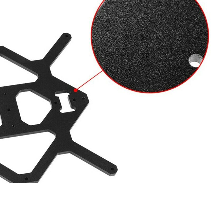 1Set Black Aluminum Profile Y Cage Z Bottom Plate Extrusion Profile with 3Pcs E8