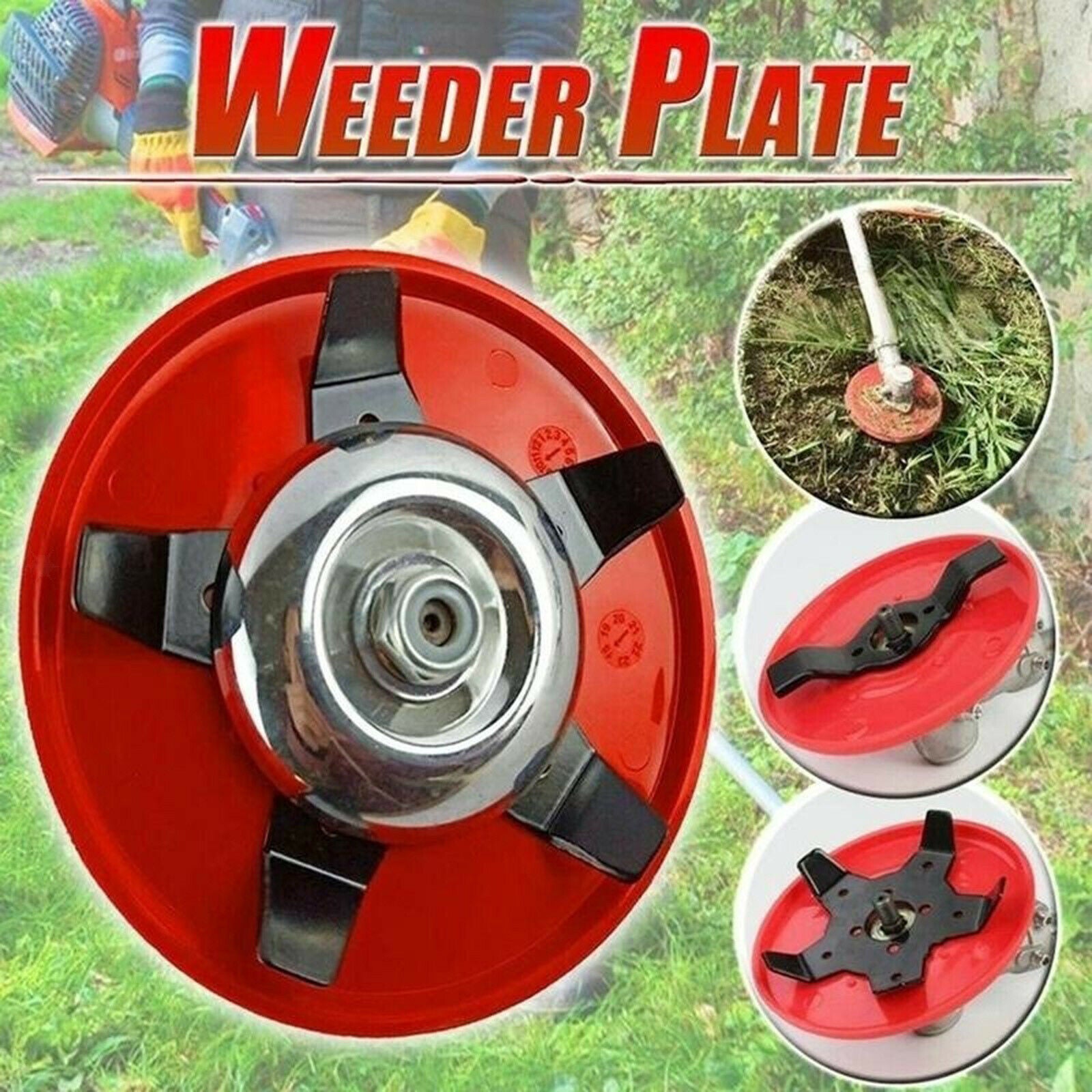 Steel Weeder Plate Blades Grass Eater Trimmer Head for Straight Shafts