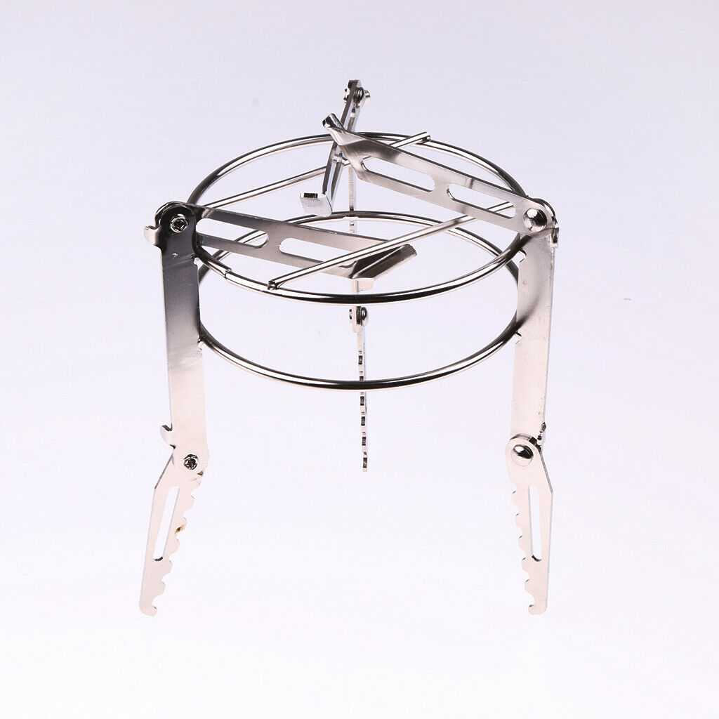 Portable Stainless Steel Folding Pocket Alcohol Stove Holder Bracket Rack
