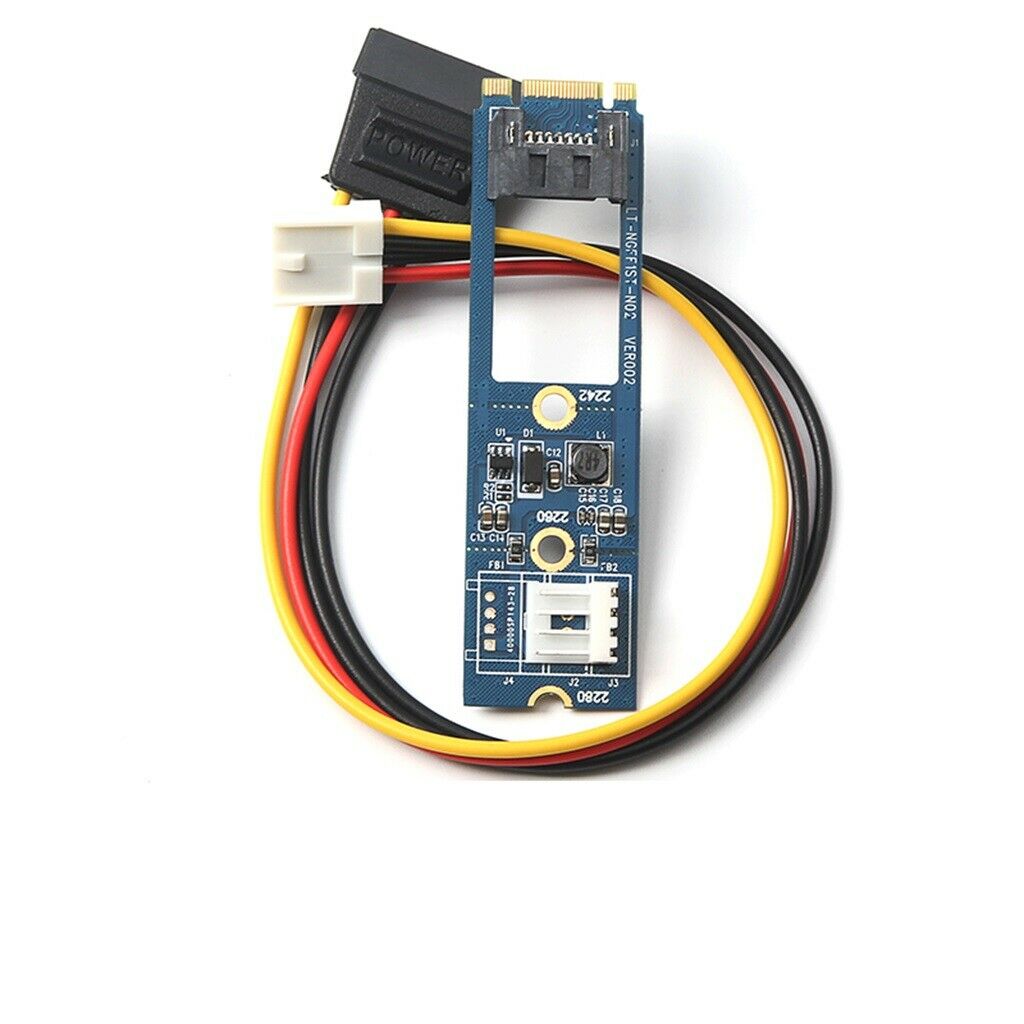 M.2 NGFF to SATA III SSD 7 Pin Adapter Converter Board Card PCB NGFF 4pin