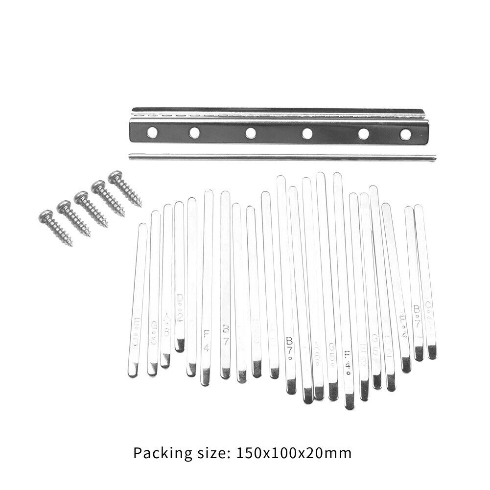 20-Key Kalimba DIY Keys Bridge Set Thumb Piano Steel Lettering Shrapnel @