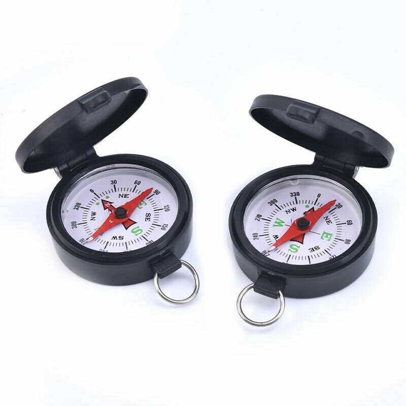 2Pcs Compass Military Camping Hiking Survival Marching Pointing Guider Co.l8