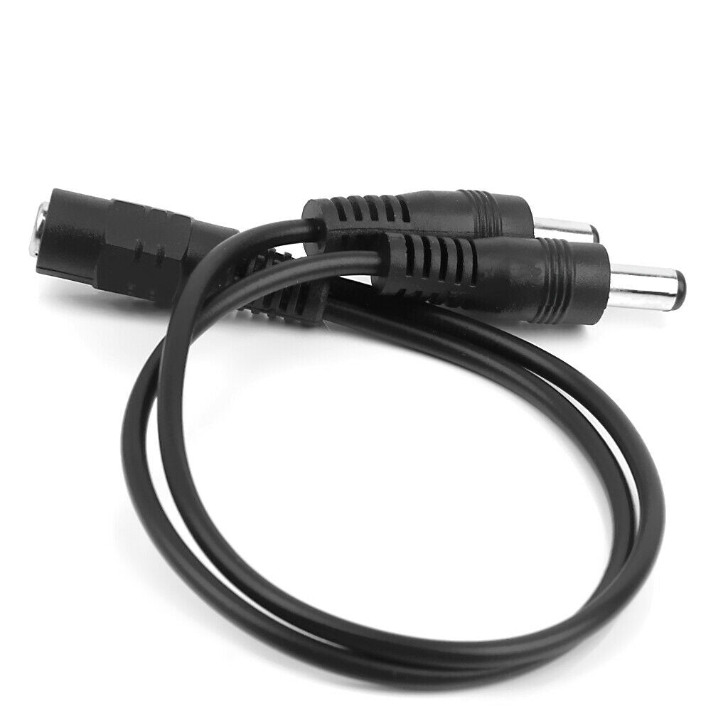 10Pcs DC Power Splitter Cable 5.5x2.1mm Female 1 to 2 Male Plug Adapter for CCTV