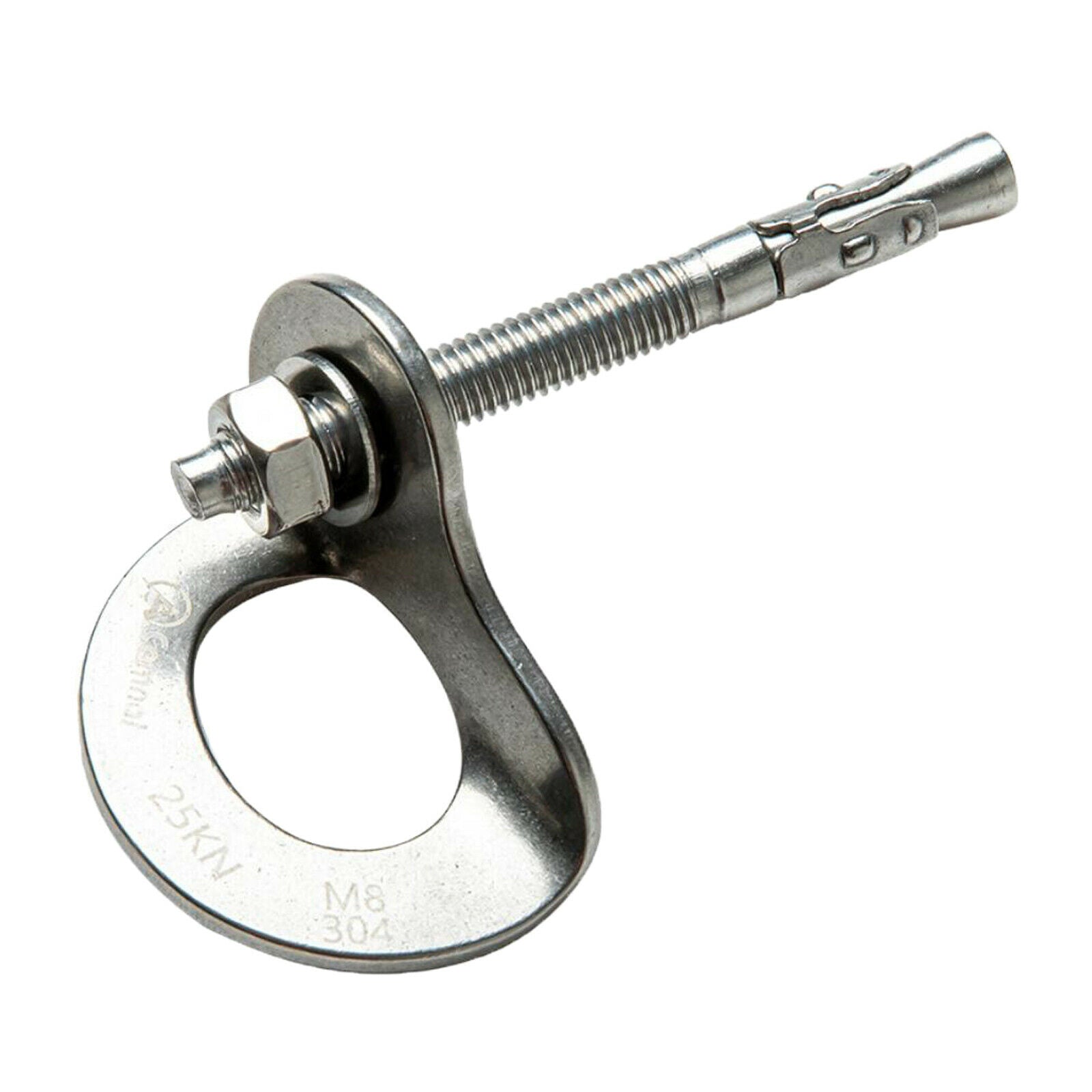 2X 25KN Stainless Steel Anchor Bolt Hanger for Belay Rigging Hanger with Screw