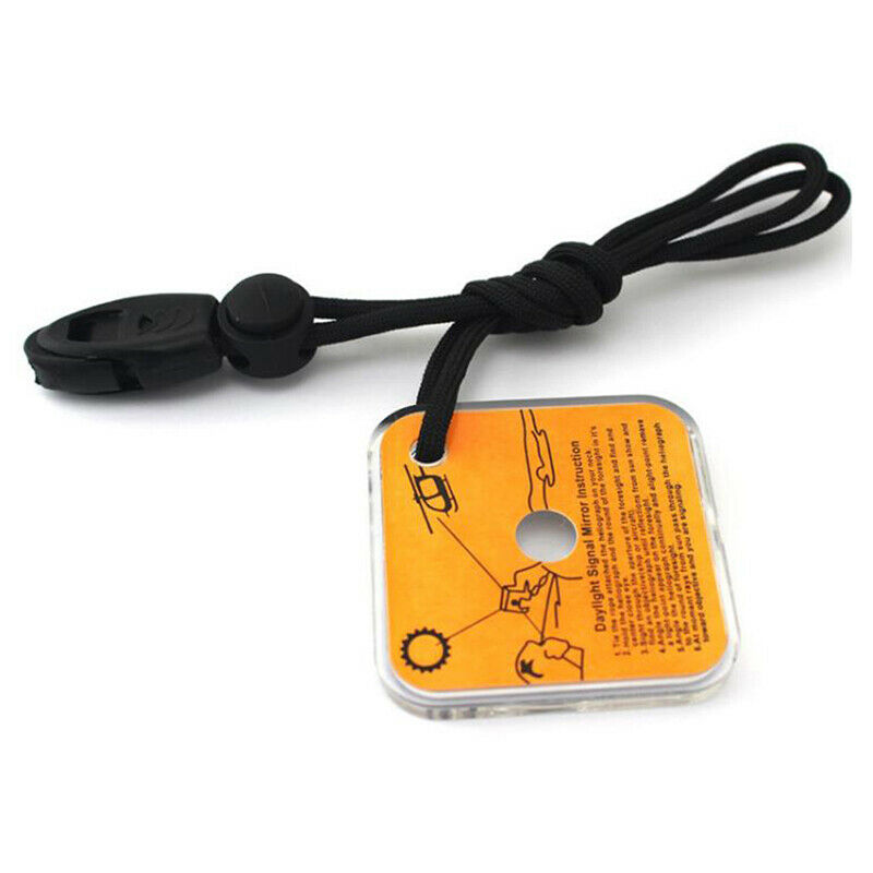 1Piece Outdoor Reflective Signal Mirror Portable Emergency Survival Kit CamS XC