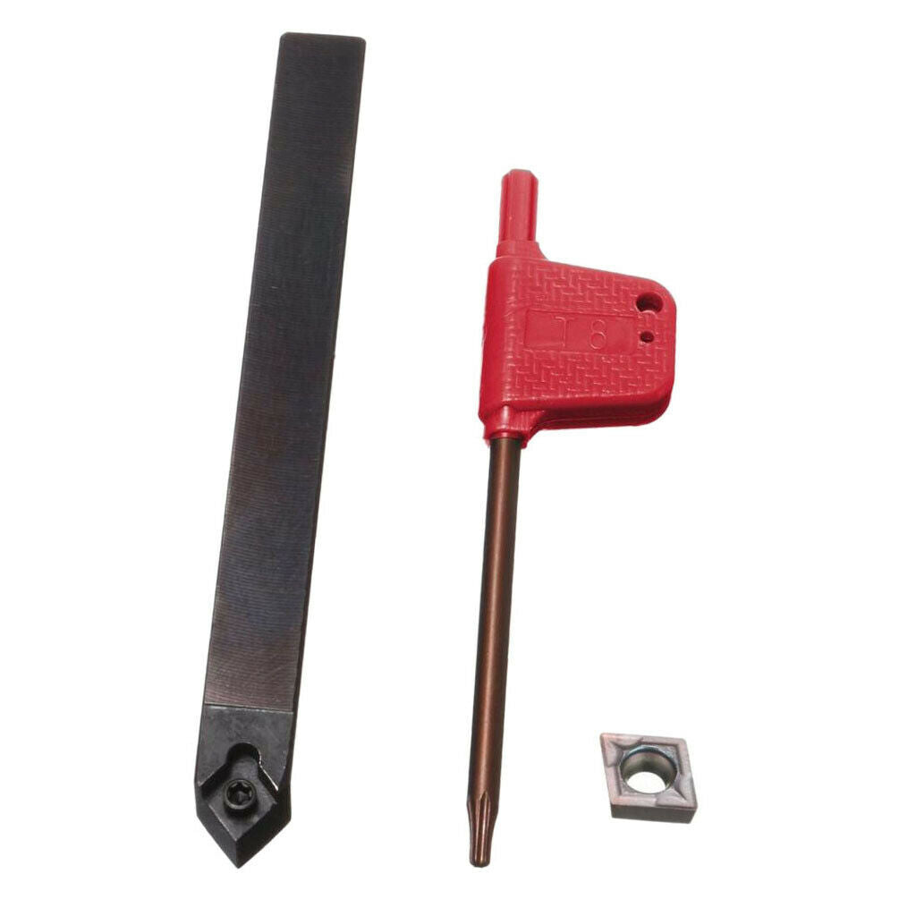 Metal SCMCN1010H06 Boring Turning Tool + CCMT060204 Cutter Set w/ Wrench
