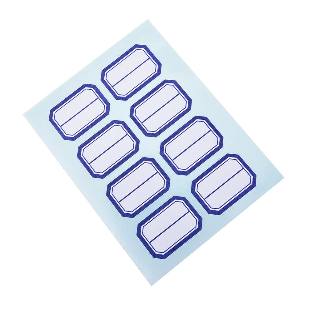 12X Self Adhesive Sticky White Label Writable Name Stickers Blank Note Labels Tt