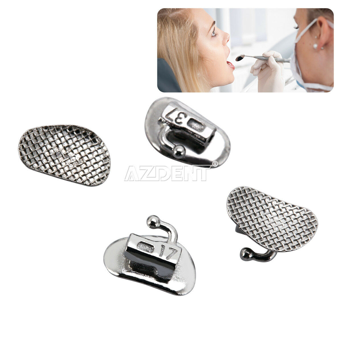 Dental Orthodontic Bondable Buccal Tubes 2nd Molar Roth 018 Non-Convertible