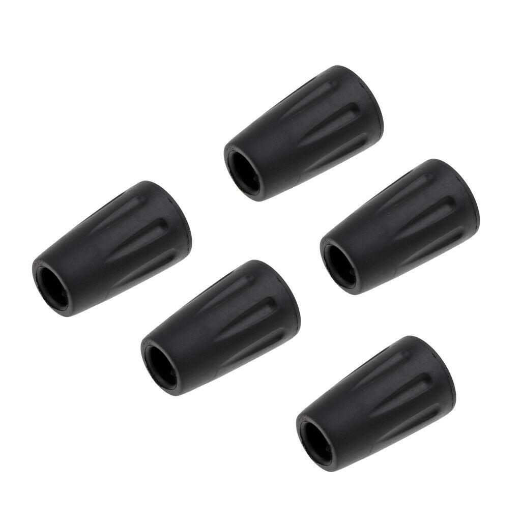 5pcs Pack Hiking Pole Replacement Tips Trekking Protector Walking Stick Head