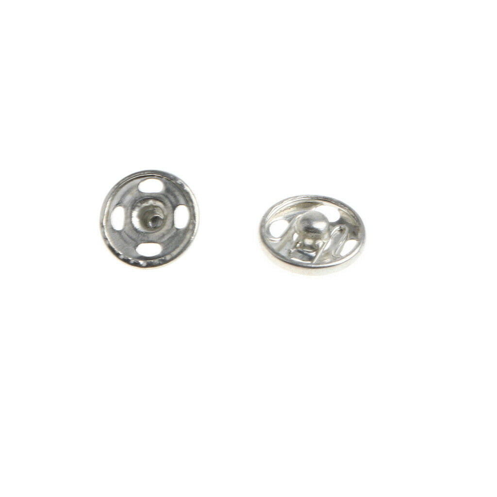 50 pairs of sew on metal snap fastener snap fasteners DIY sewing craft 10mm
