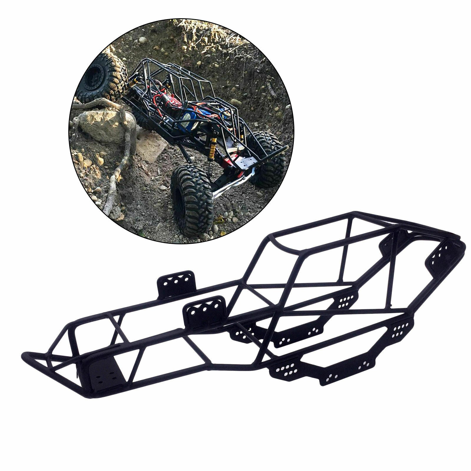 Heavy Duty RC Roll Cage Frame for Axial SCX10 1/10 Truck Car DIY Modified