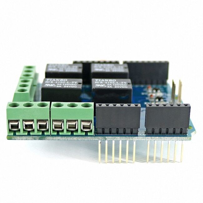 1 of Four channel Relay Shield Module 5V 4 for Arduino [M1]
