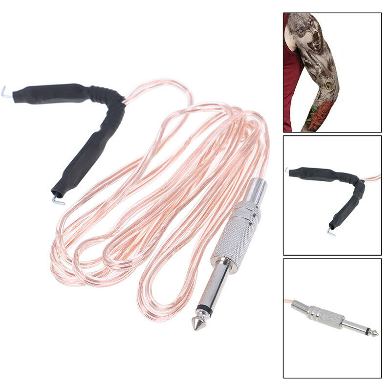 Metal Head Transparents Microphone Clip cord TattooHook Line Tattoo Switch Pedal