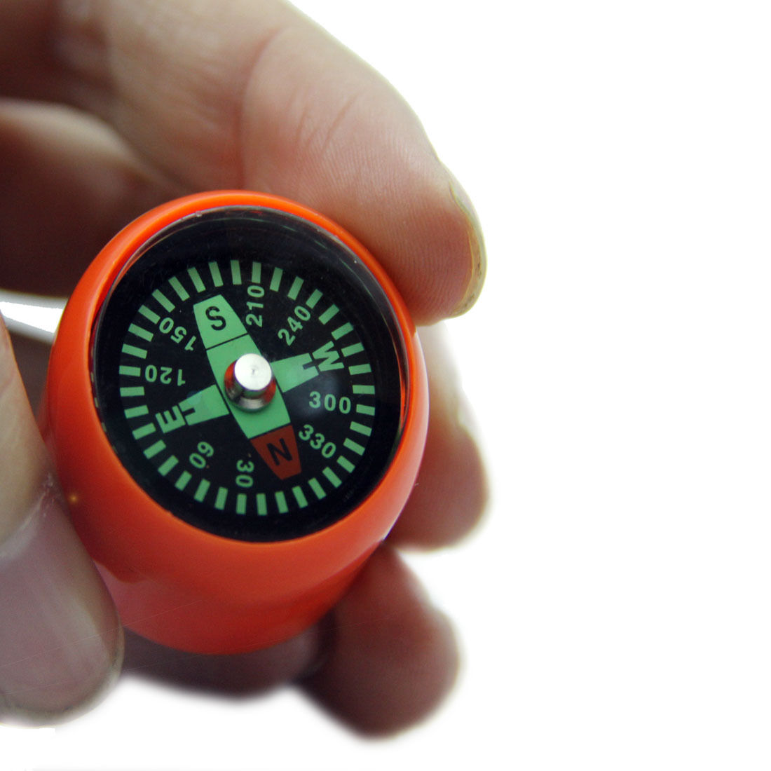 Survival Kit Scout Whistle/Compass/Mirror/Flint/Waterproof Pill Box 5 in 1 Tool