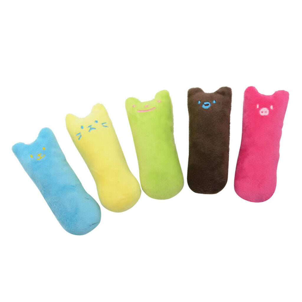 5 Pcs Cat Catnip Toys 5 Pack for Cat Playing Chewing Teeth Cleaning Pet Catnip