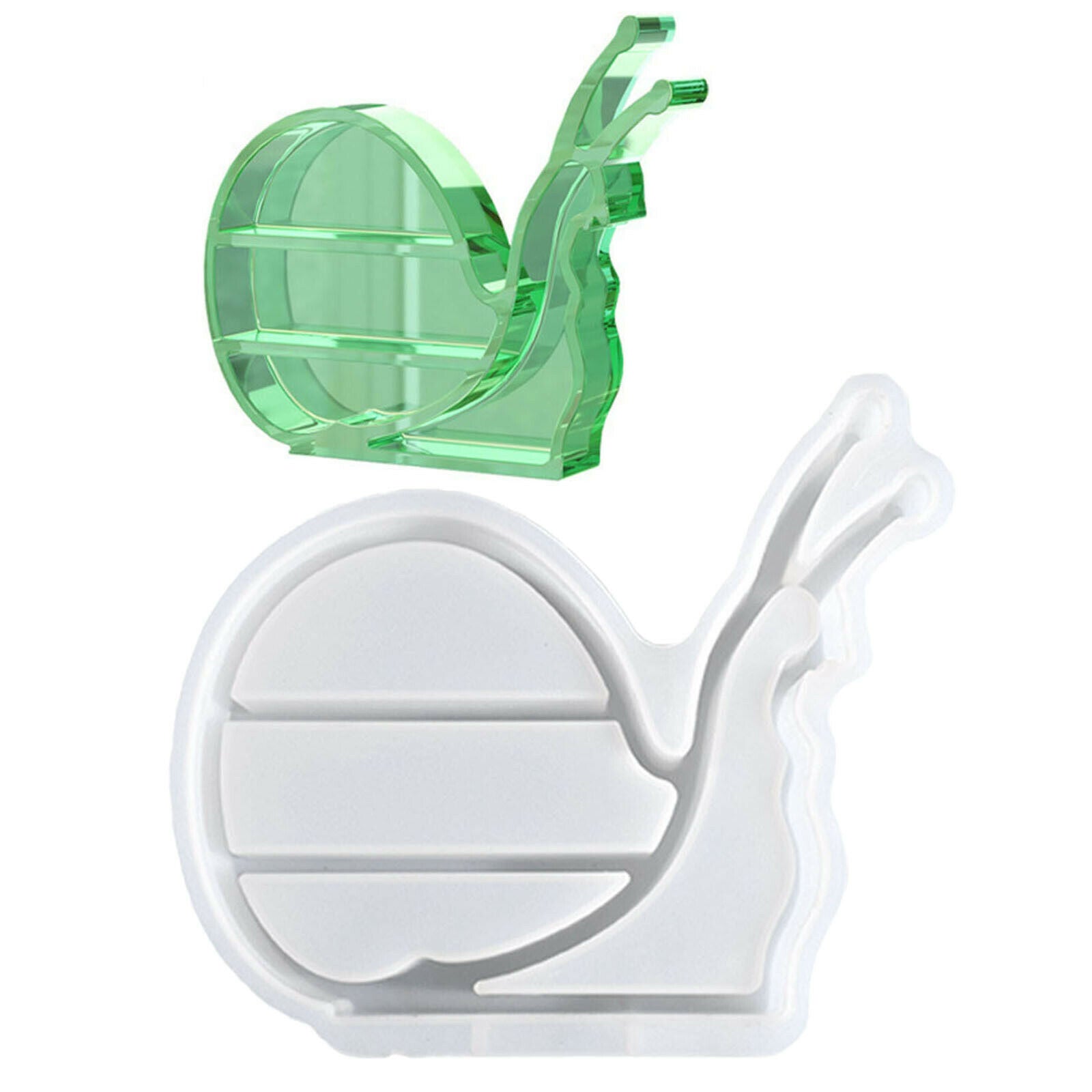 Snail Shape Mold Jewelry Storage Rack Shelf Display Stand Mould DIY Art