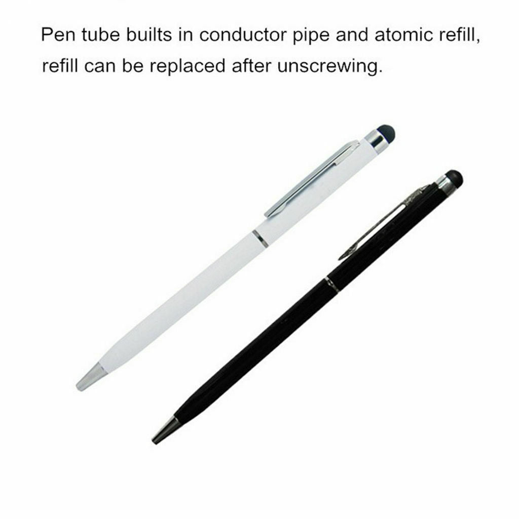 10Piece Capacitive Stylus Ballpoint Hand Writing Pen for Touchscreen White