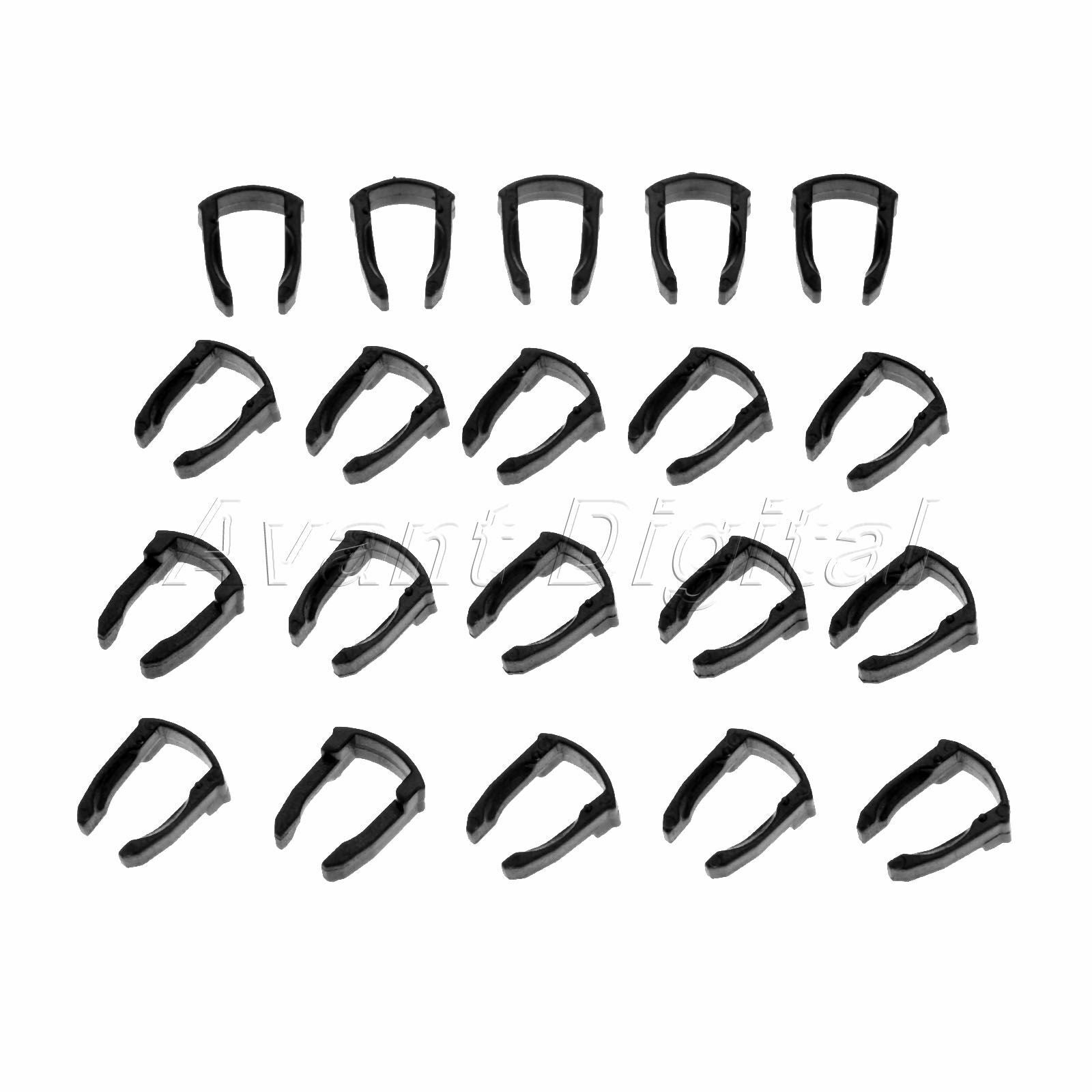 20pcs Black Plastic Clips Fastener Rivets Fit for Skoda Octavia  Bora Jetta