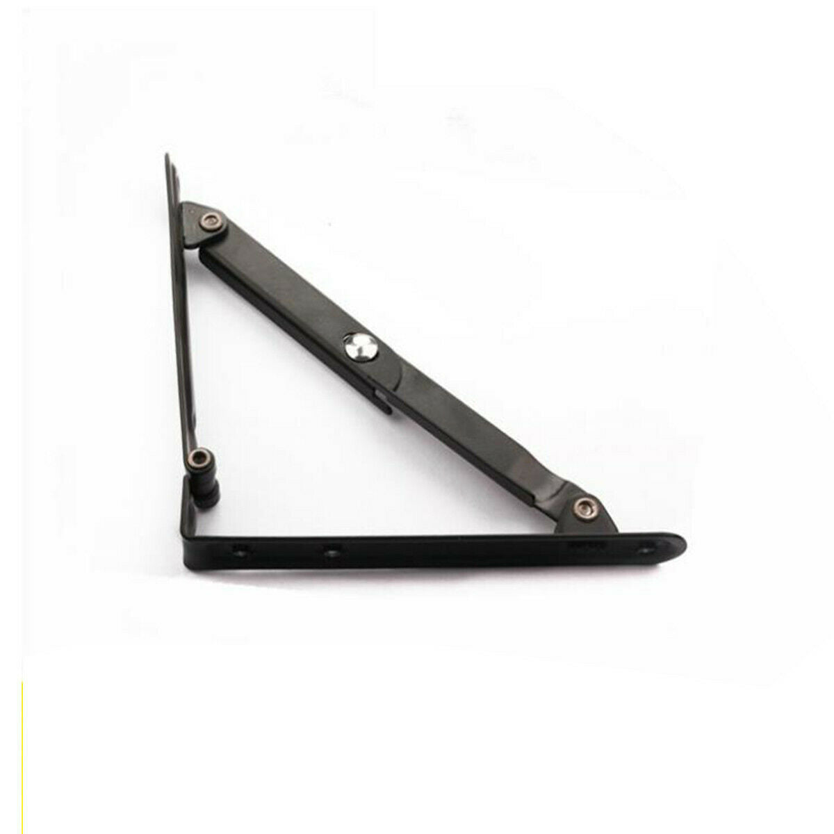 Black Folding Shelf Bracket Wall Mounted Table Bench Support Heavy Duty