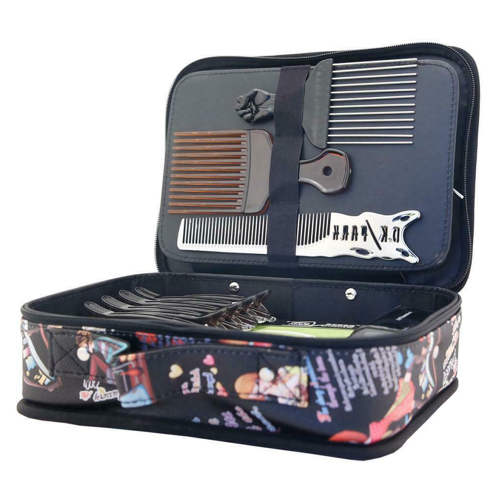 Scissors Styling Tools Case Travel Toiletries Makeup Train Case Holder Bag