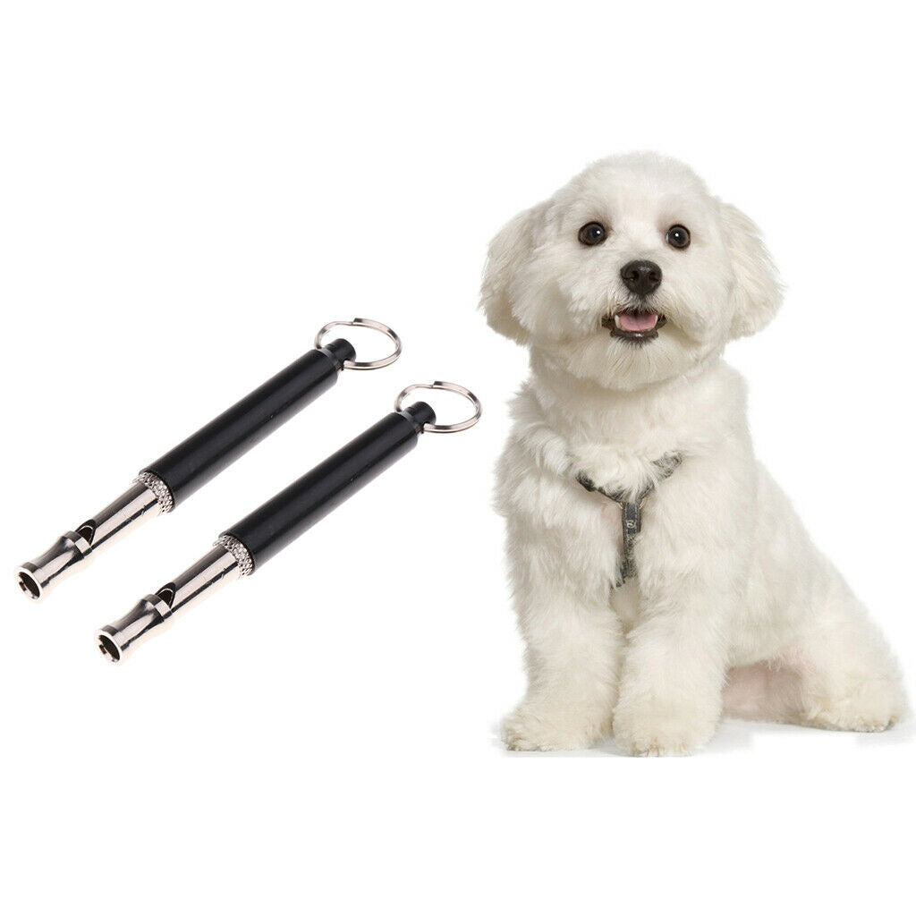 2 Pet Dog Training Obedience Whistle Supersonic Sound Pitch Silent