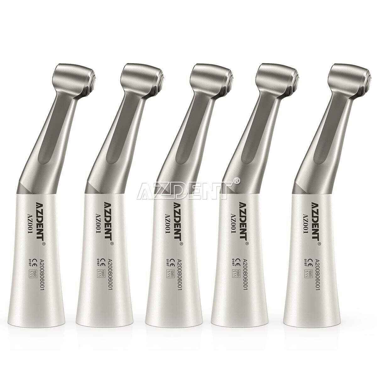 5X Dental Low Speed Contra Angle Handpiece Push Button 1:1 Direct Drive