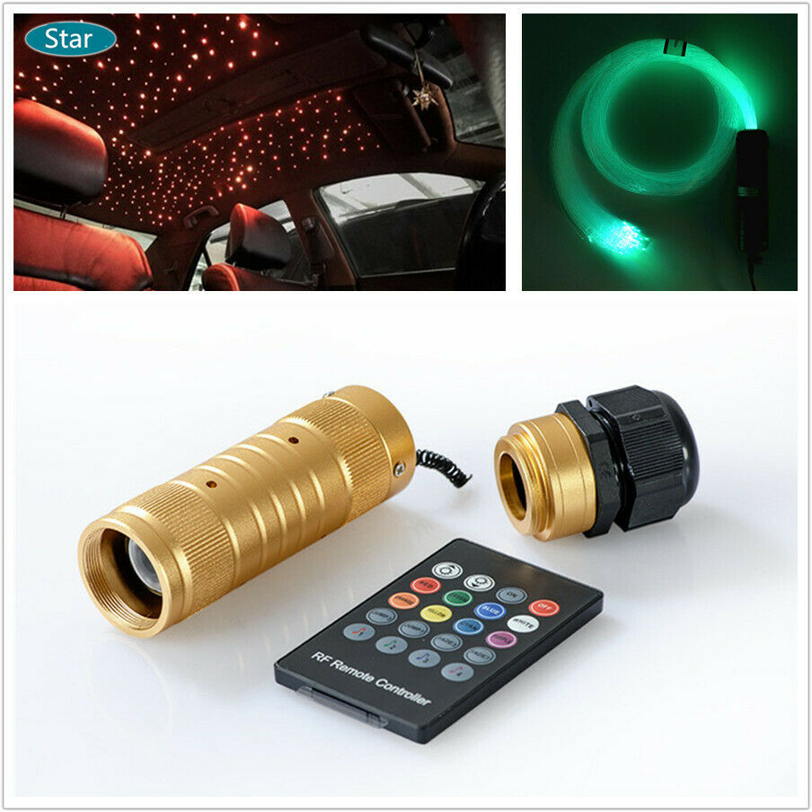Car Roof Star Lights DC12V 10W RGB LED 150X Fiber Optic Light RF Remote Control