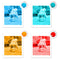 4 Colors Close Up Color Lens Filter Set for   Instax Mini 8/8+/ 9 Instant