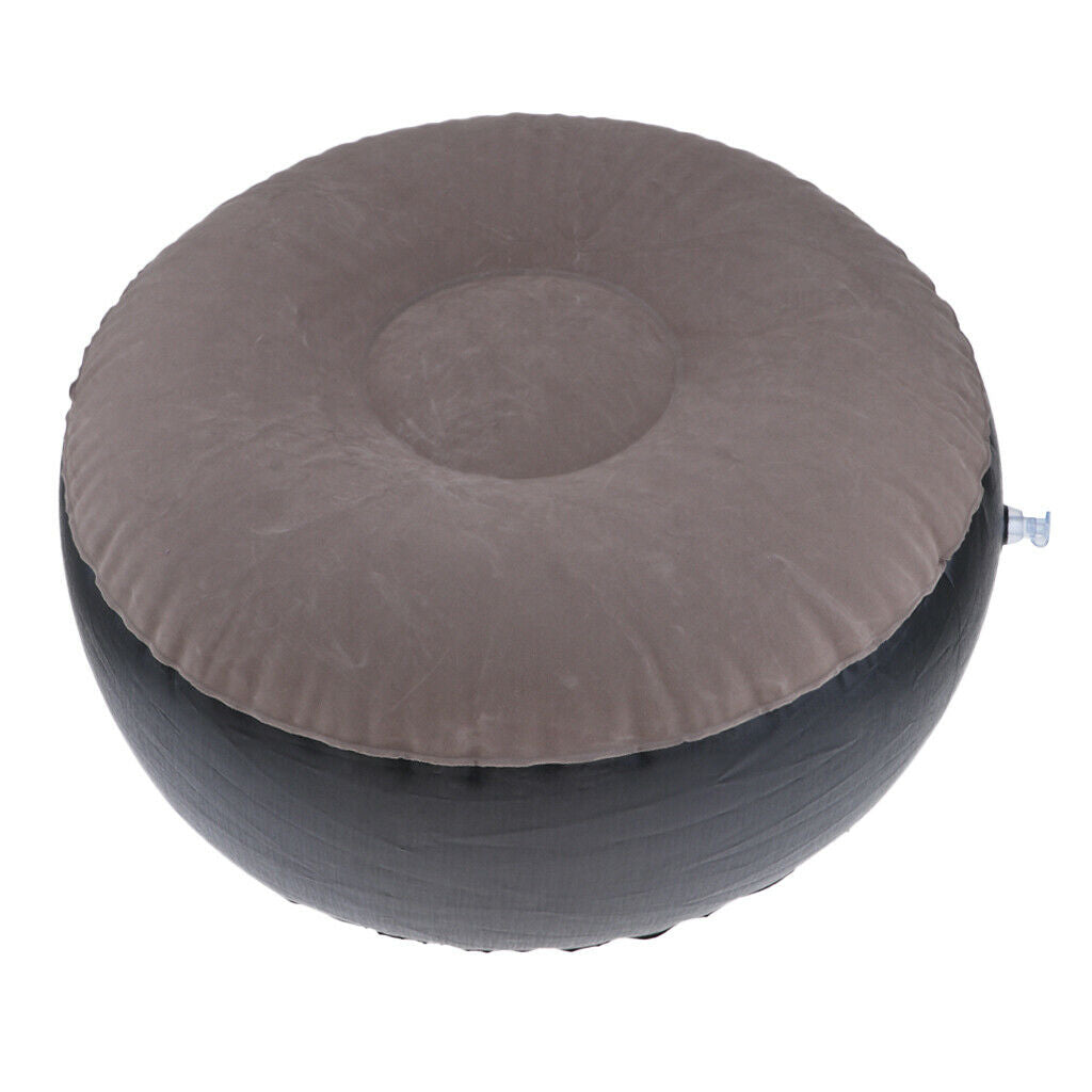 Portable Air Chair Outdoor Camping Seat Ottoman Round Shape Home Furnishing