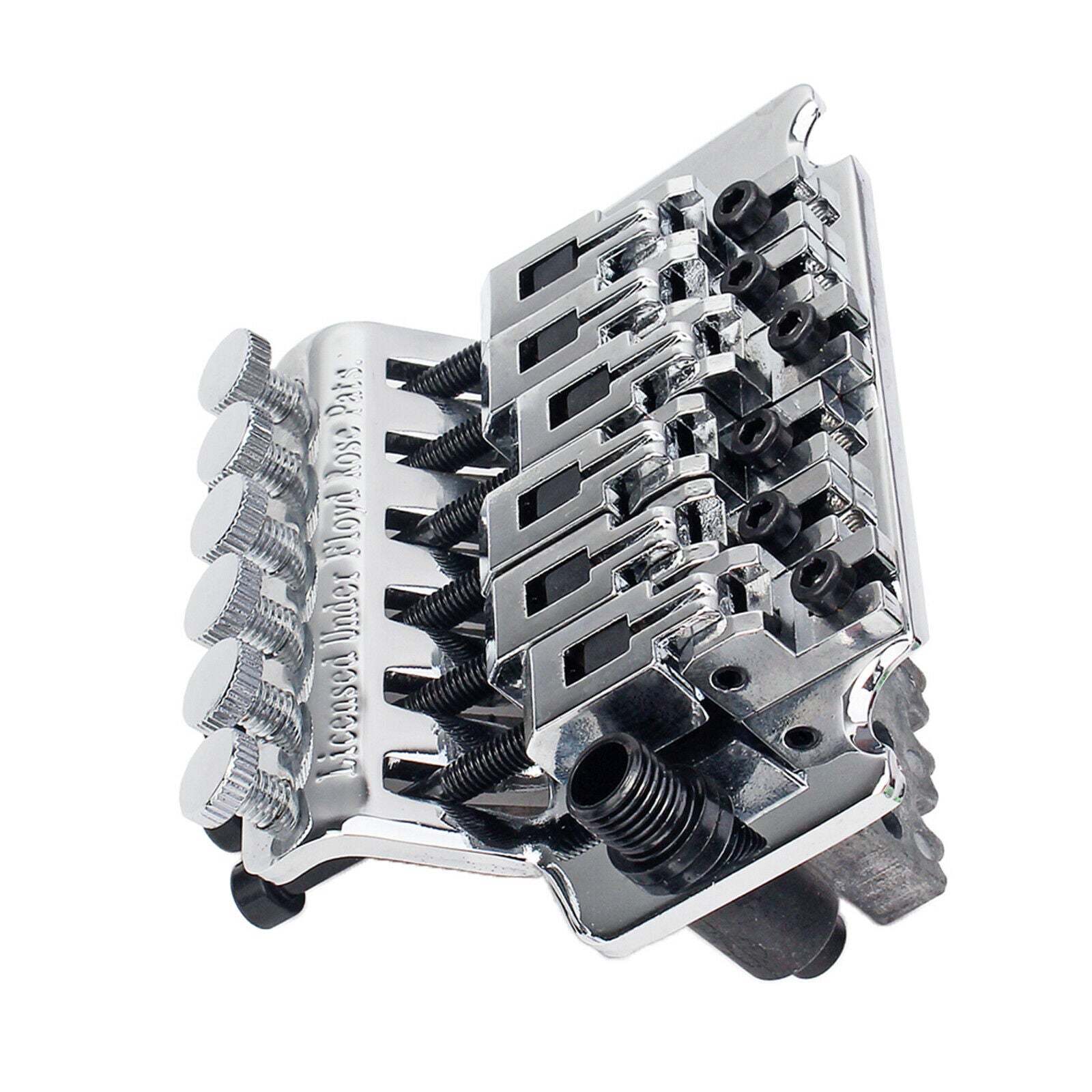 6 Saddle Double Tremolo Bridge for Electric Guitar Accessories Chrome
