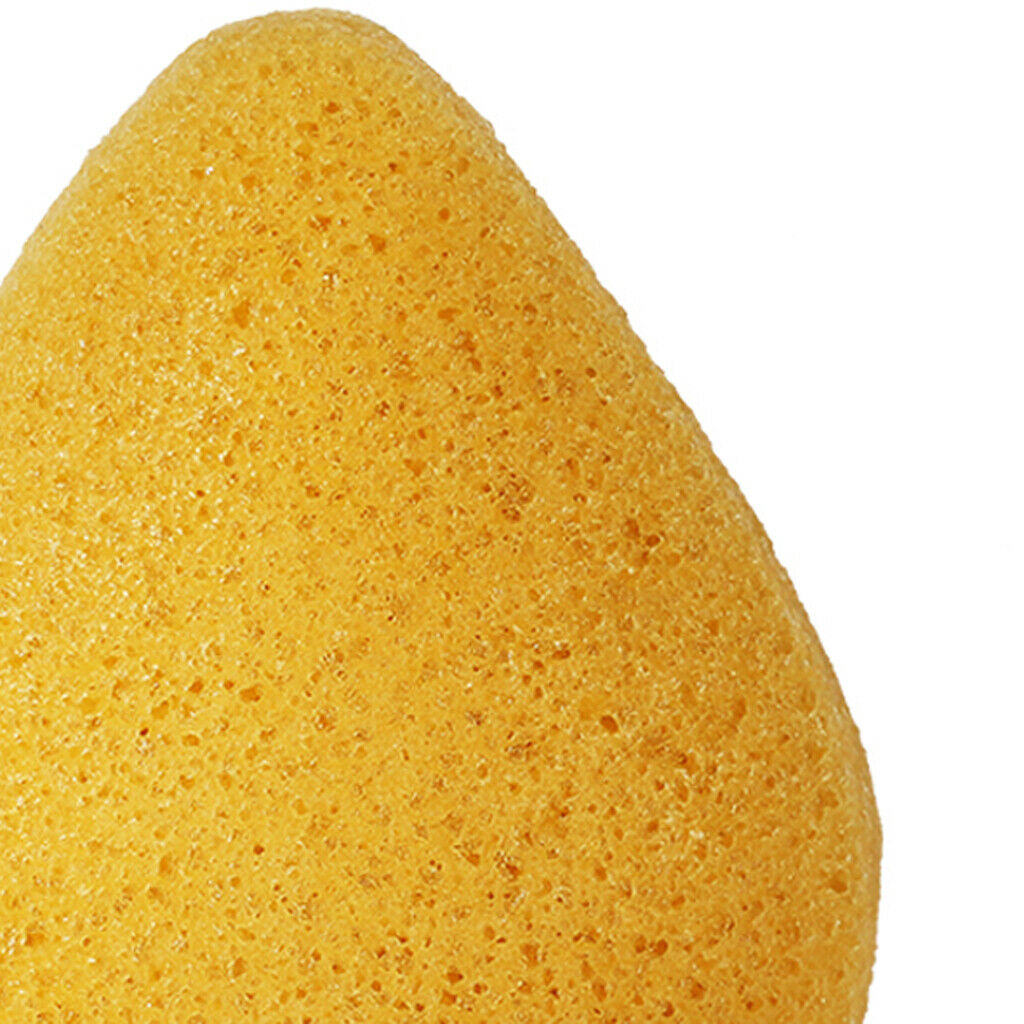 Konjac Face Cleaning Sponge Makeup Remover Pads Exfoliator Deep Clean Yellow