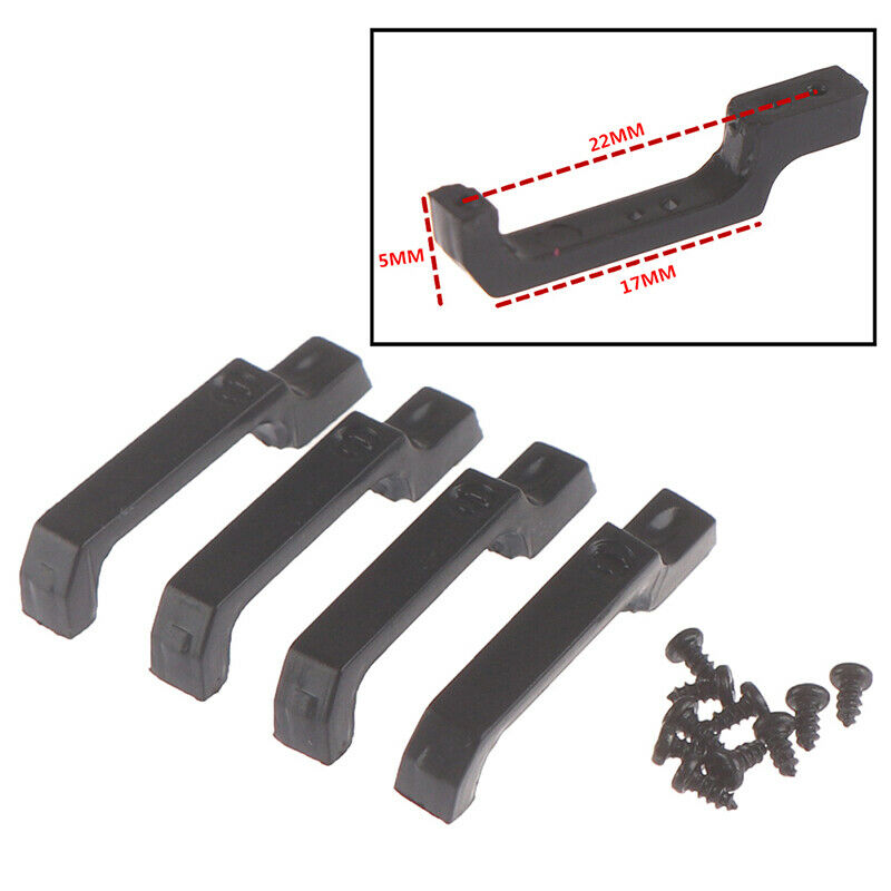 4PCS Black Door Handle  for 1/10 RC Crawler Axial SCX10 D90 Tamiya CC01JC.l8