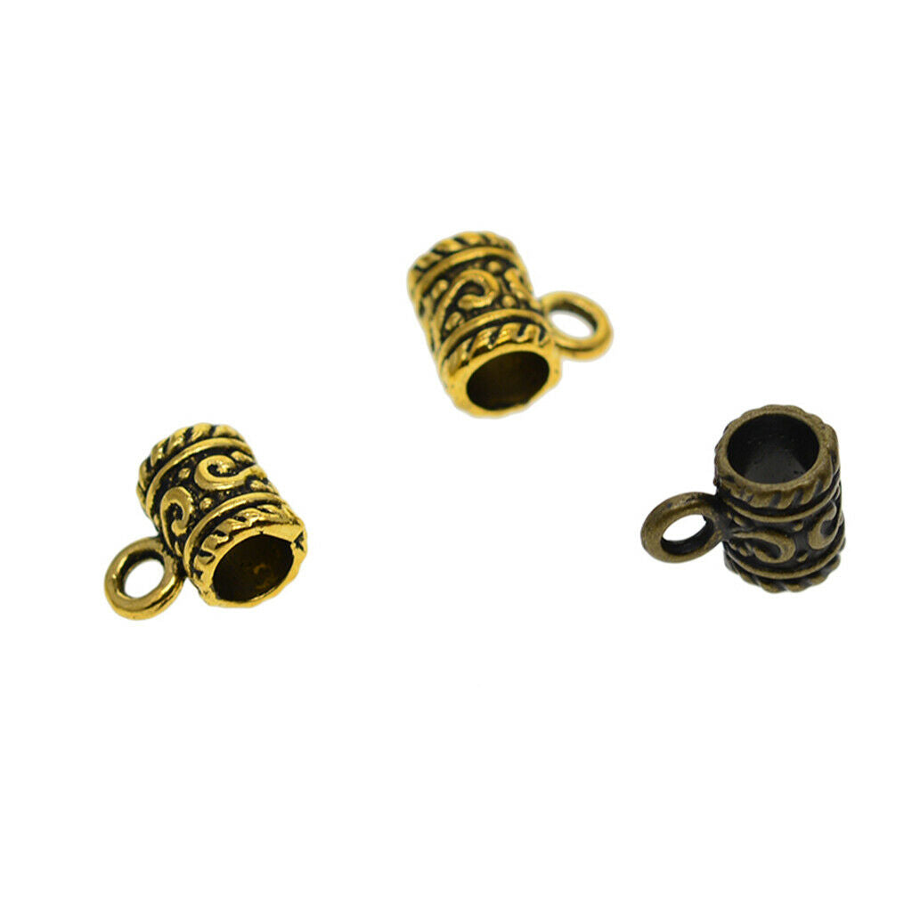 150pcs Beads Bails Connector Necklace Bracelet Jewelry Charm Pendant Hanging