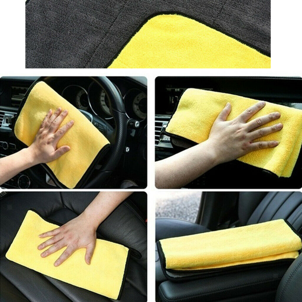 Car Home Household Washing Cleaning Drying Towel Cloth Hemming Plush 38*45cm