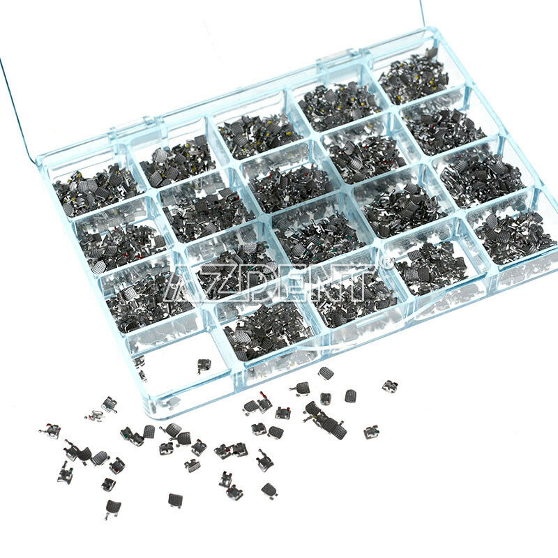 3 Boxes Orthodontic Dental Bracket Braces Monoblock Mini Roth 0.018 Hooks 3 4 5