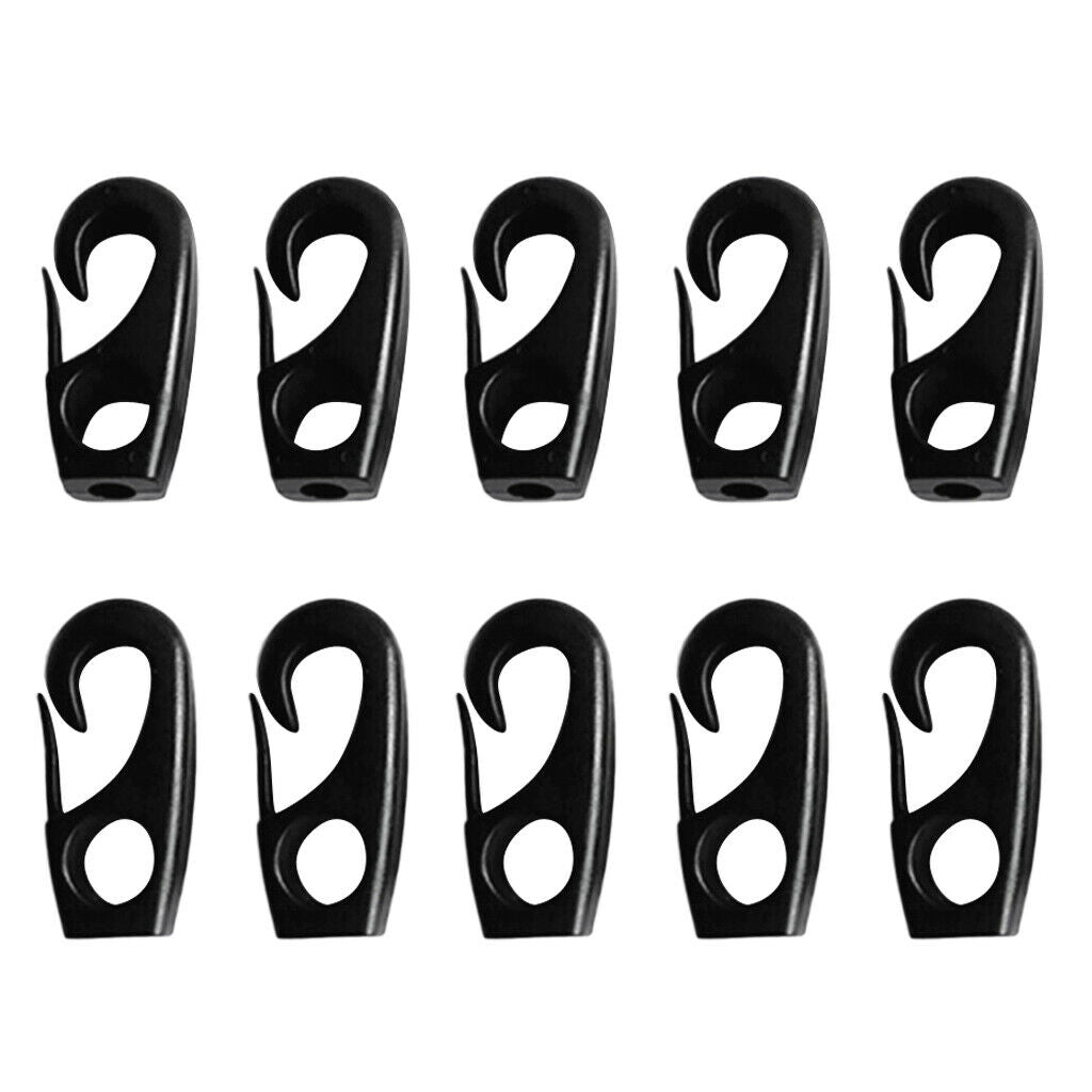 7mm Bungee Cord Hooks - Shock Cord Snap Hook - 30 Pcs Pack - Boating Camping