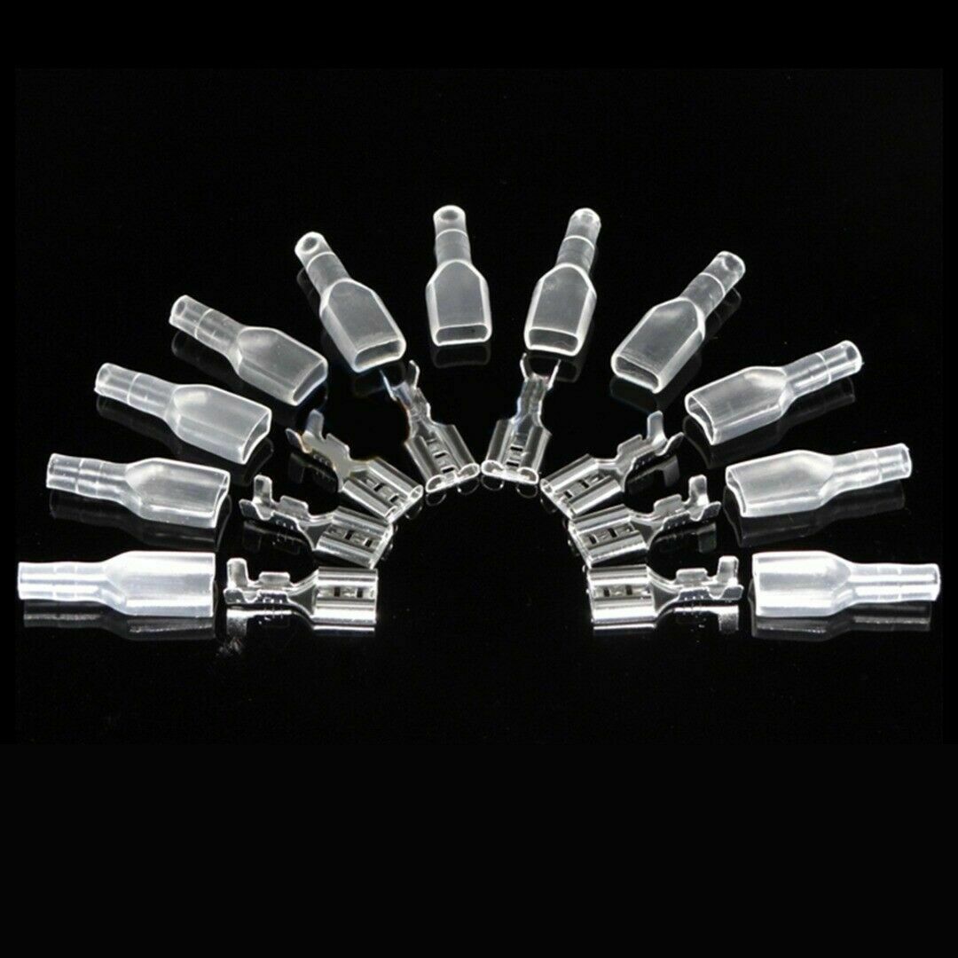 120 x 2.8mm 4.8mm 6.3mm Crimp Insulating Terminal Female Spade Connector Sleeves
