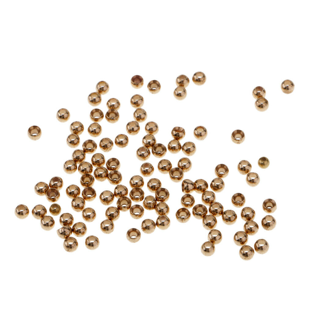 Fly Tying Beads Assortment Hook Nymph Belly Eyes Head Ball Bead 2.8mm 100pcs