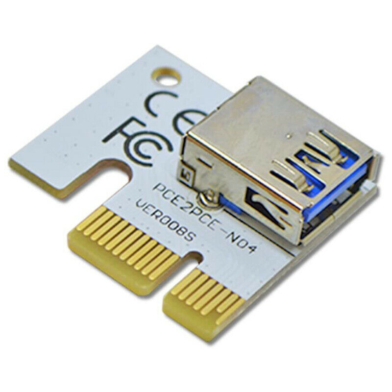 4-Pack VER 008S Multi-Power 16X To 1ed Riser Adapter Card 60Cm USB 3.0 ExtensiN5