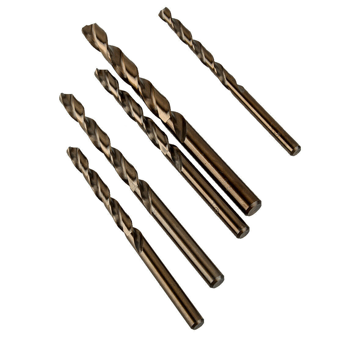 19pcs 1-10mm HSS M35 Twist Drill Bit Set for Metal Wood Drilling