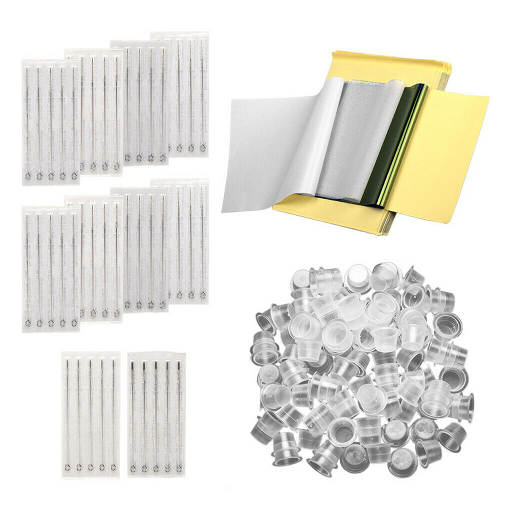 New Tattoo Kit Transfer Paper 50Pcs Needle Microneedle 9RL 5RS 7RS 9RS