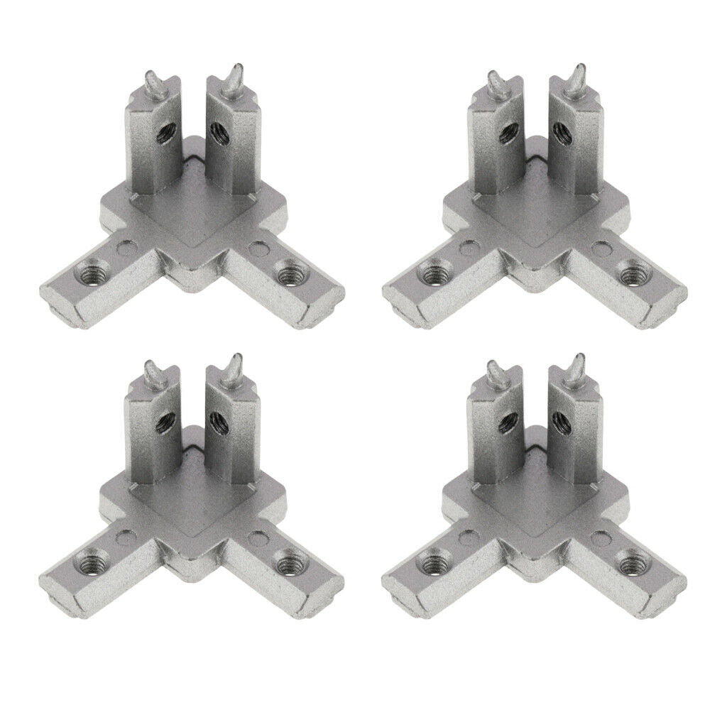 4Pcs Interior Connector Inside Joint Bracket for 2020 Metal Profile EU