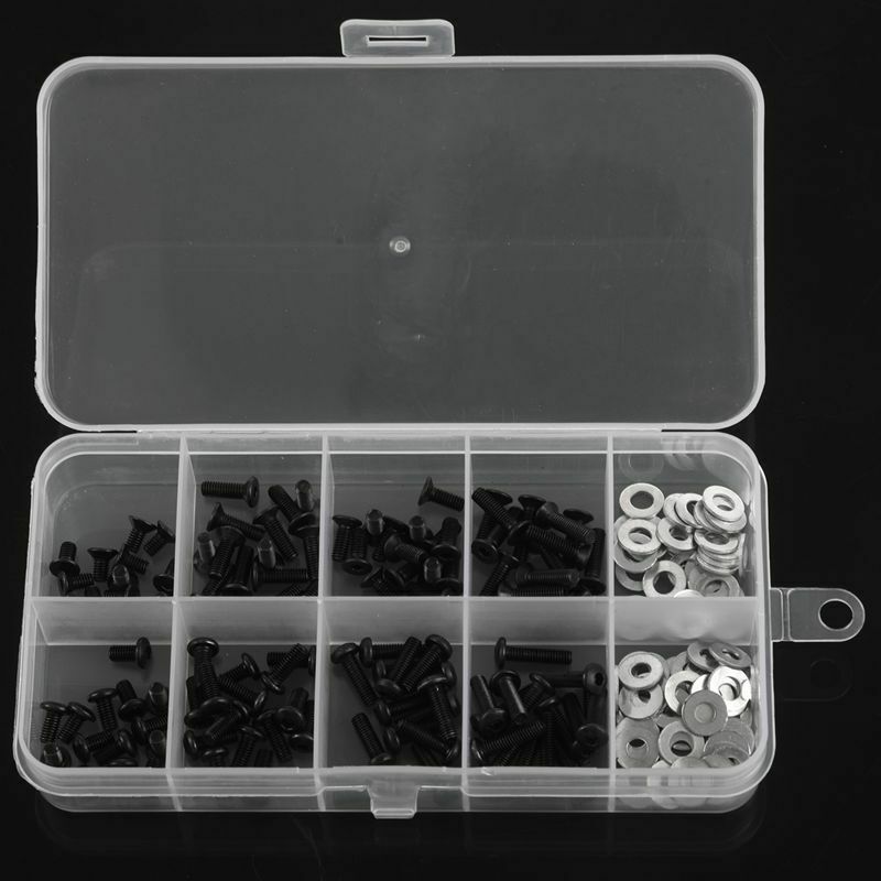 Screws Box Set for 1/10 HSP Traxxas Tamiya HPI Kyosho D90 SRC10 Remote ControlU6