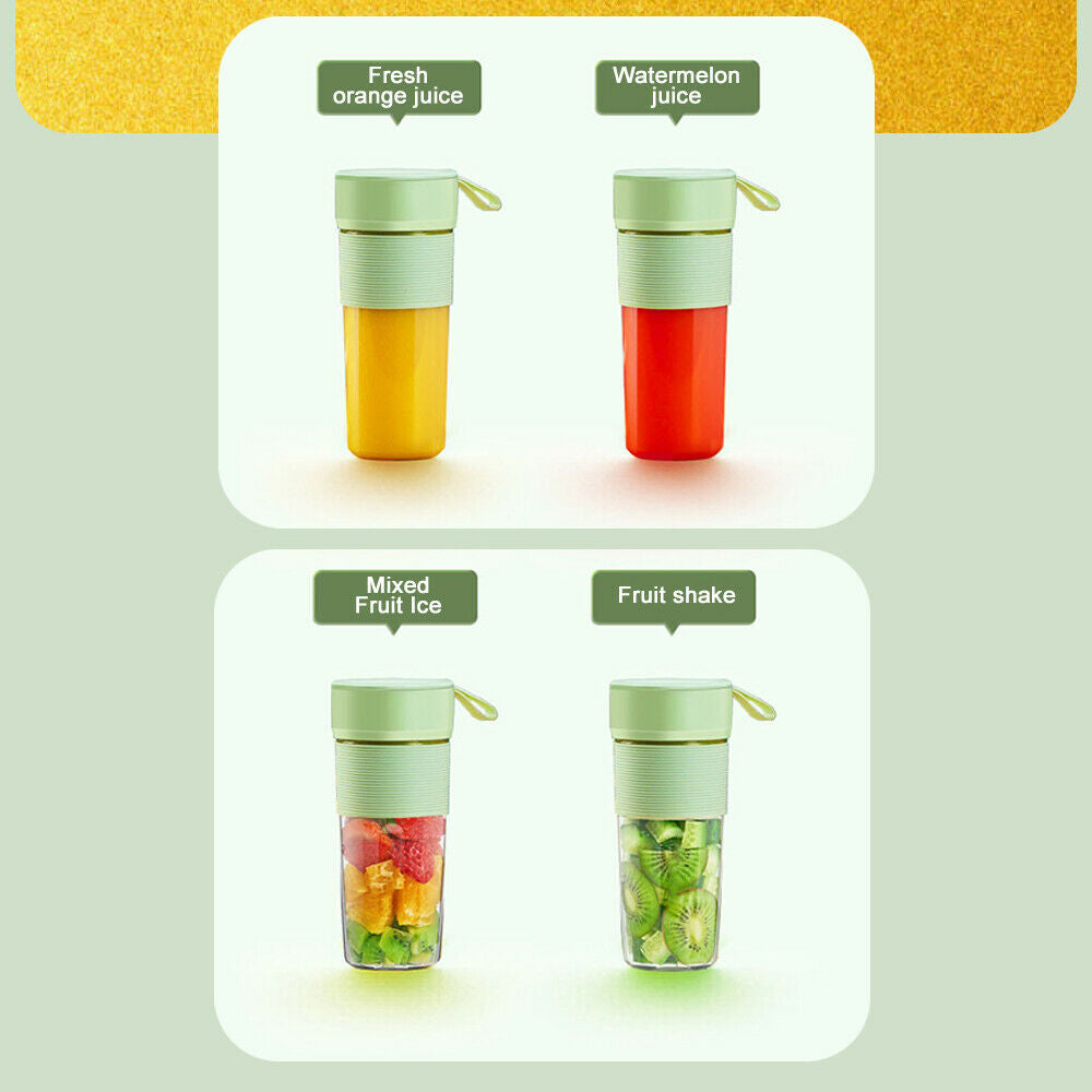 Portable 280ml USB Electric Fruit Juicer Smoothie Maker Blender Shaker Bottles