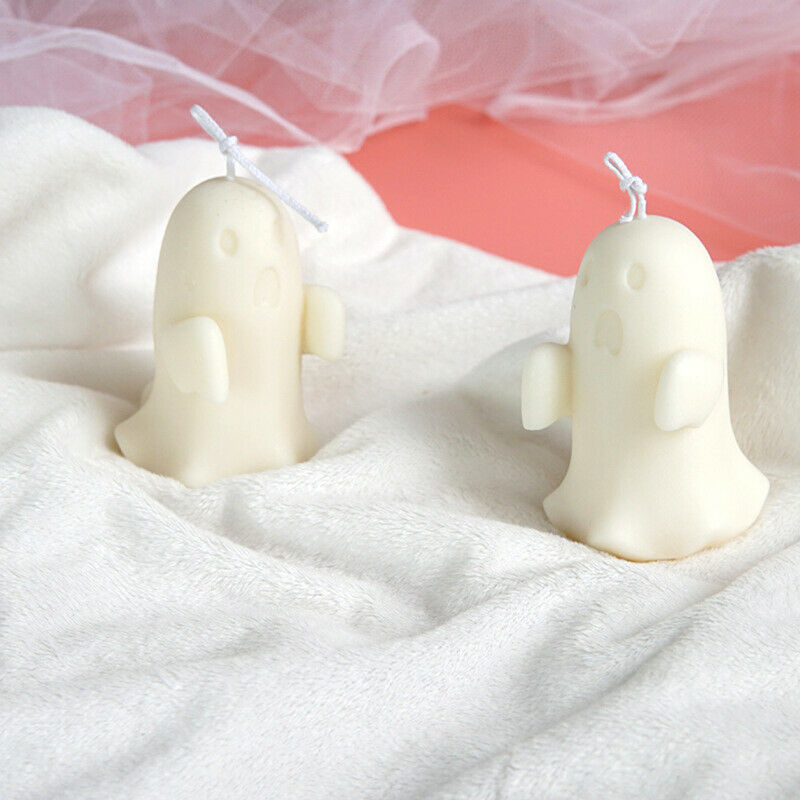 Candle Silicone Mold DIY Ghost Shaped Scented Candle Mold Handmade Specter Mo DF