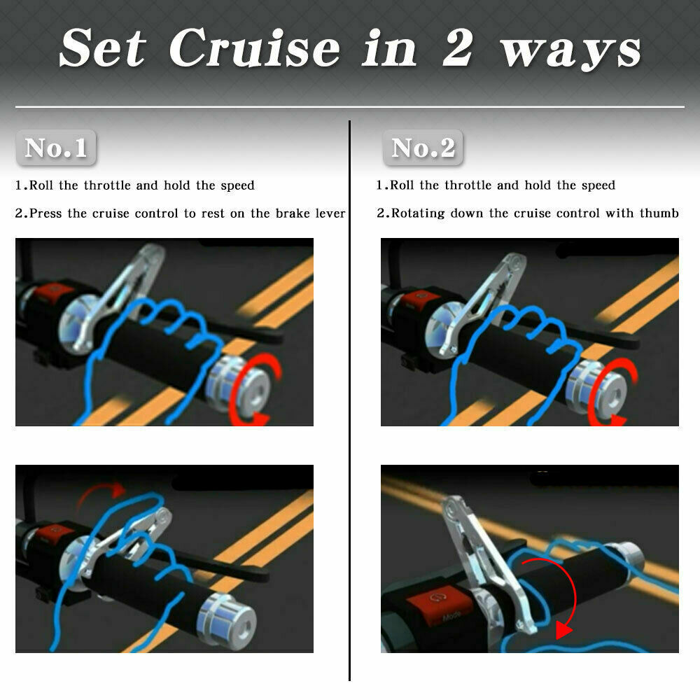 Universal Motorcycle Cruise Control Throttle Lock Assist Retainer Wrist Grip