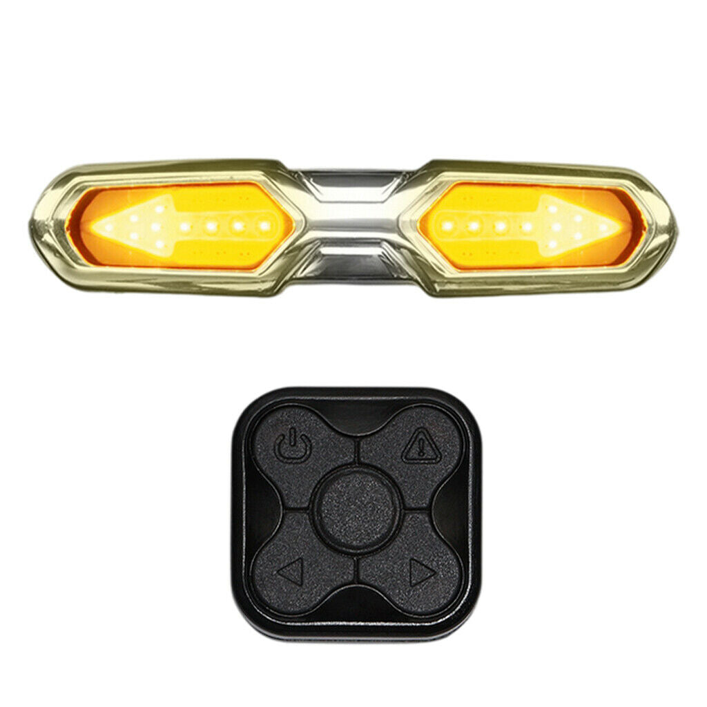 Rechargeable LED Bicycle Bike Rear Tail Light Indicator Turn Signal Safety